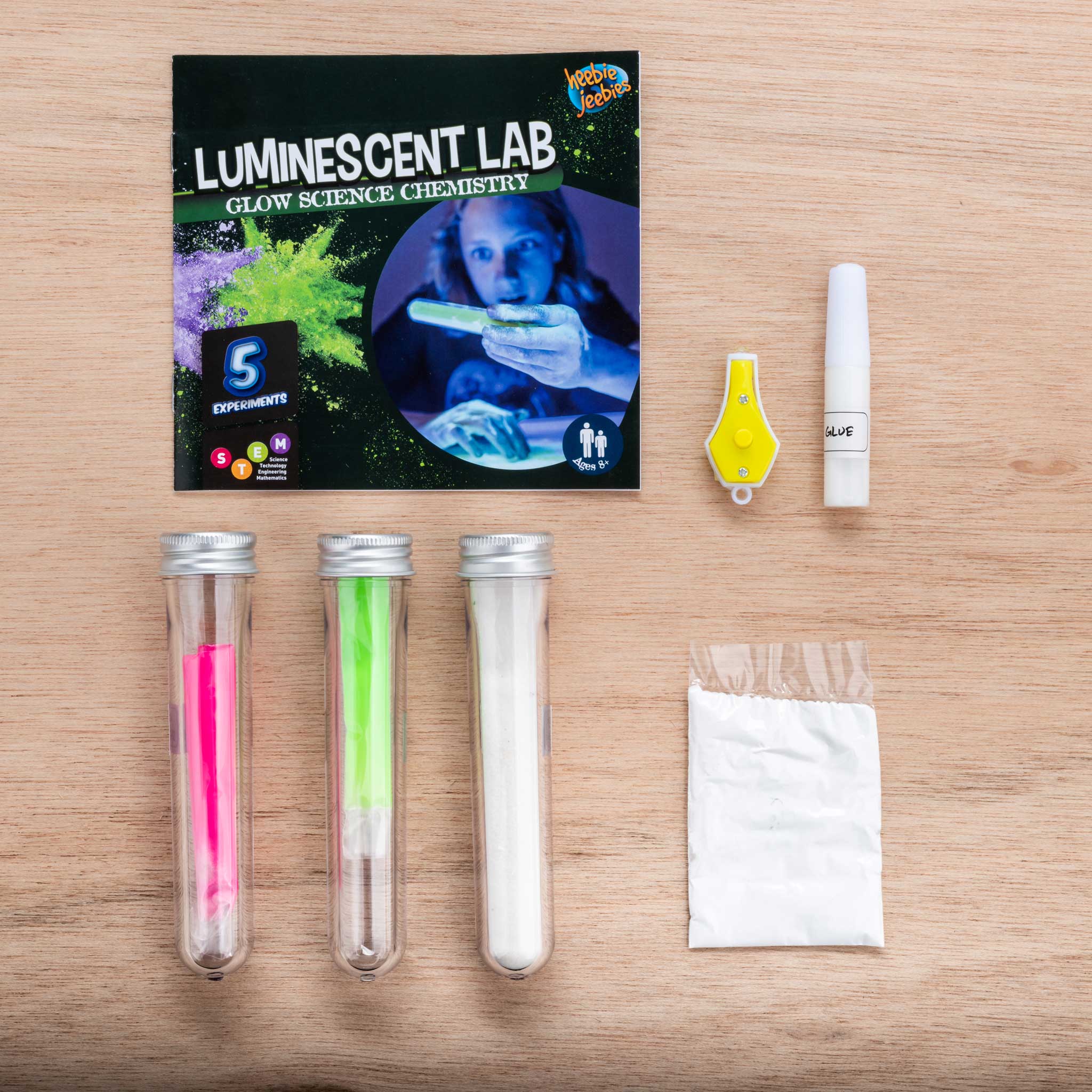 Hot Deal! Heebie Jeebies Photoluminescence Chemistry Lab Kit for Kids' STEM Learning