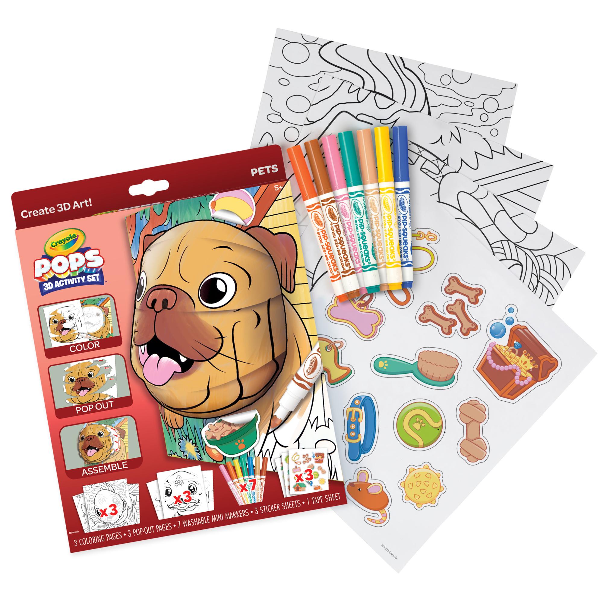 Hot Sale! Crayola 3D Activity Set for Pets - Colorful and Constructible Designs