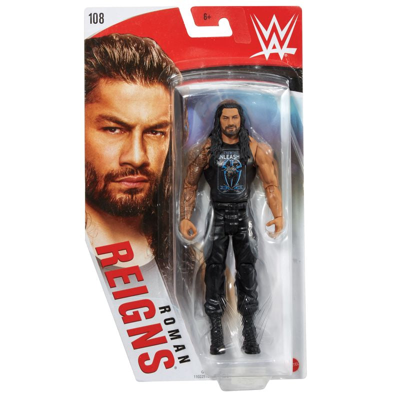 Series 108 WWE Basic Action Figure - Authentic Roman Reigns, Approx 6-Inch