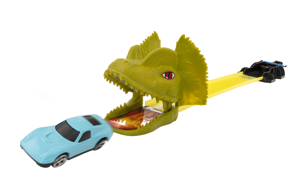 Teamsterz Dino Attack Playset: 3 Diecast Cars Included
