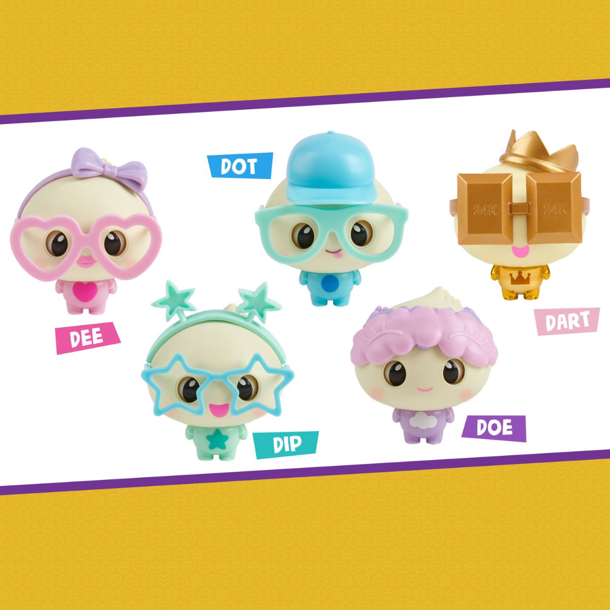Assorted Styles of Adorable Squishy Little Golden Dumplings