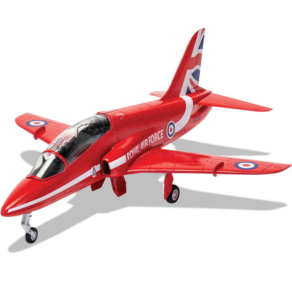 Airfix Starter Model Set: Red Arrows Hawk Aircraft in 1:72 Scale - Ideal for Beginners