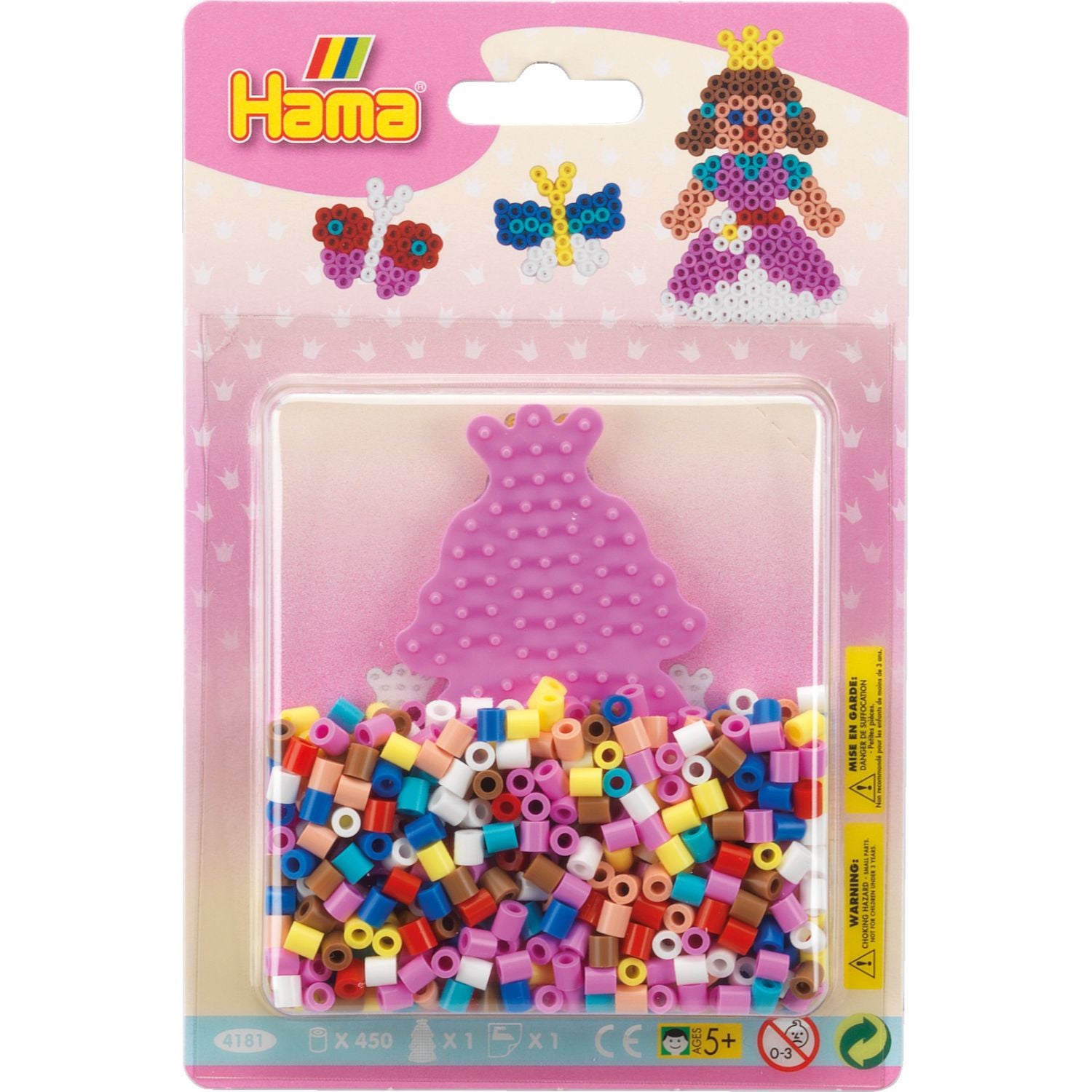 Hama Pink Princess Small Blister Packs - Ideal for Creative Art Projects!