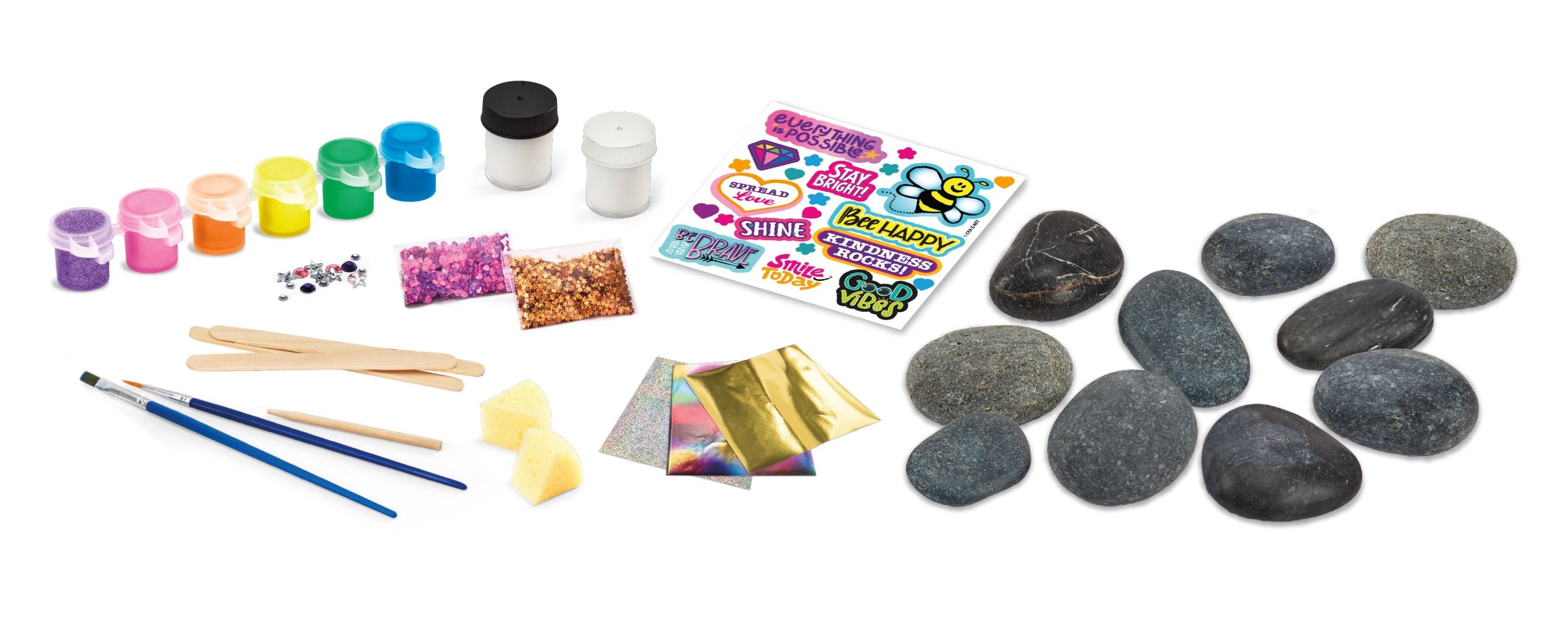Hot Sale! Cra-Z-Art Inspirational Shimmering and Sparkling Rock Art Painting Kit