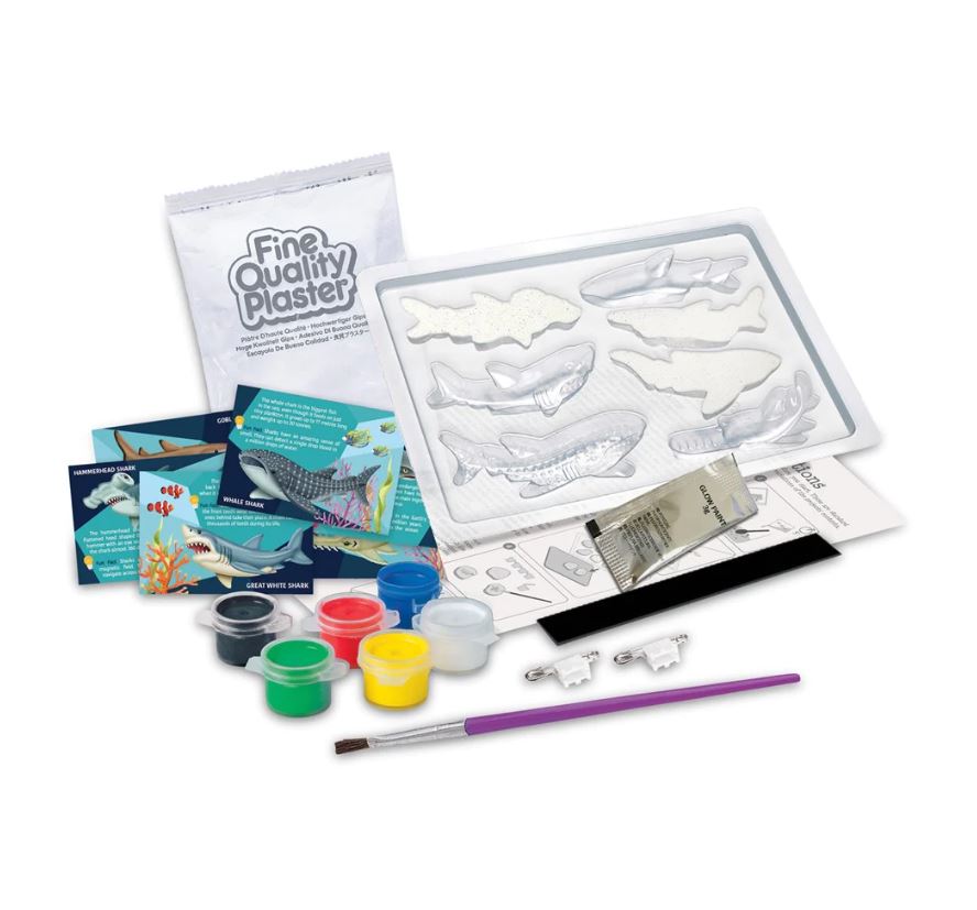 Hot Sale! 4M Moulding and Painting Set for Shark Plaster Fridge Magnets and Badges
