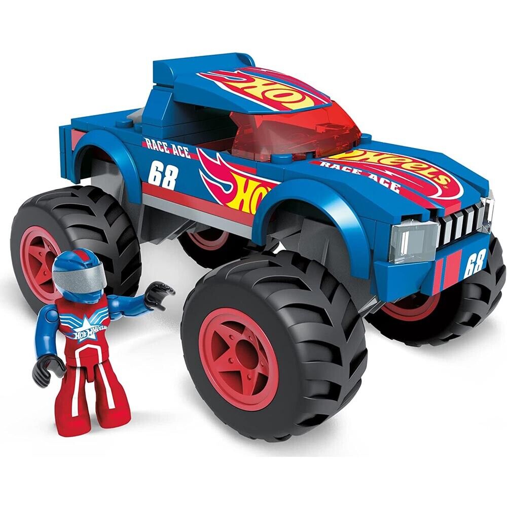 MEGA Construx Hot Wheels Monster Trucks Building Set - Race Ace Edition