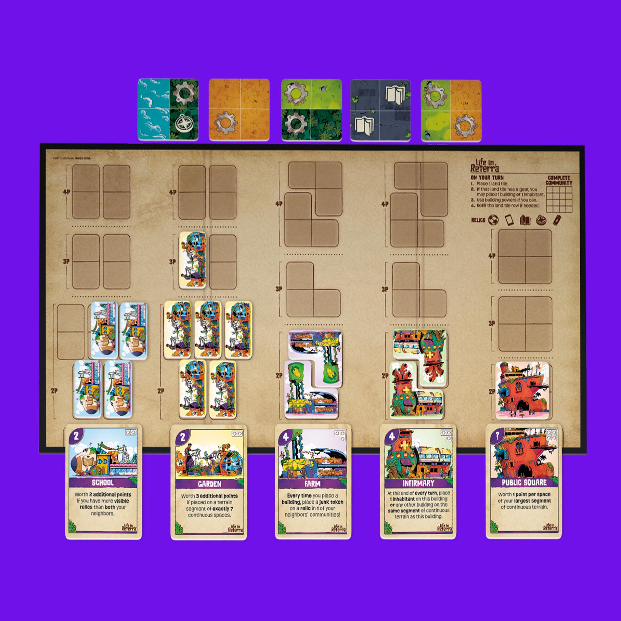 Life In Reterra: An Immersive Community - Building Board Game for All Ages