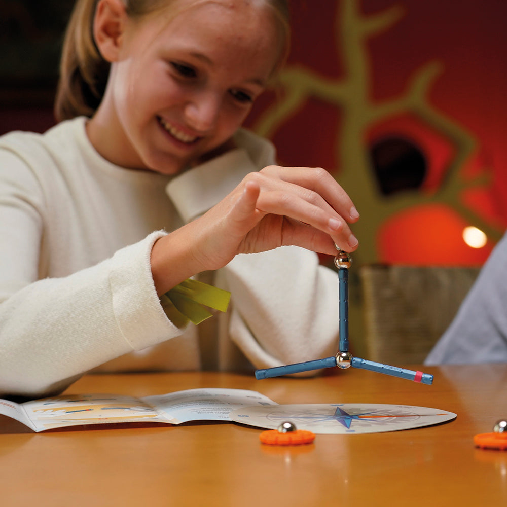 35-Piece Geomag Mechanics Compass Set for Creative Play