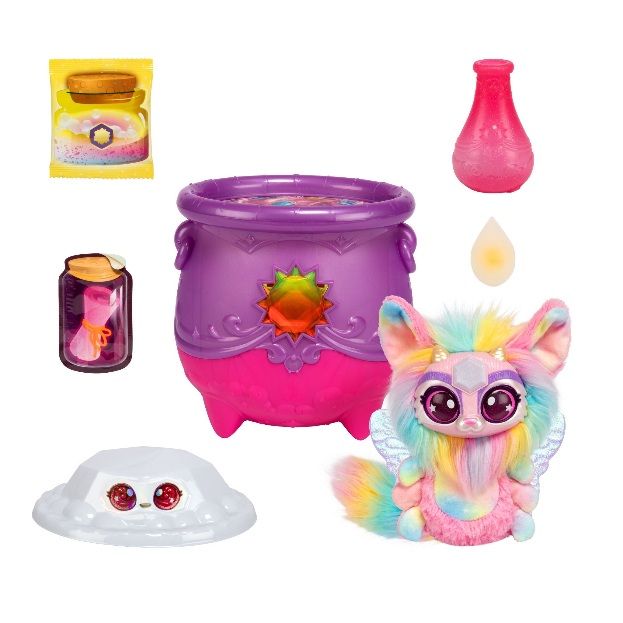 Hot Deal! Magic Mixies S4 Magical Gem Surprise Cauldron for Kids Aged 5+