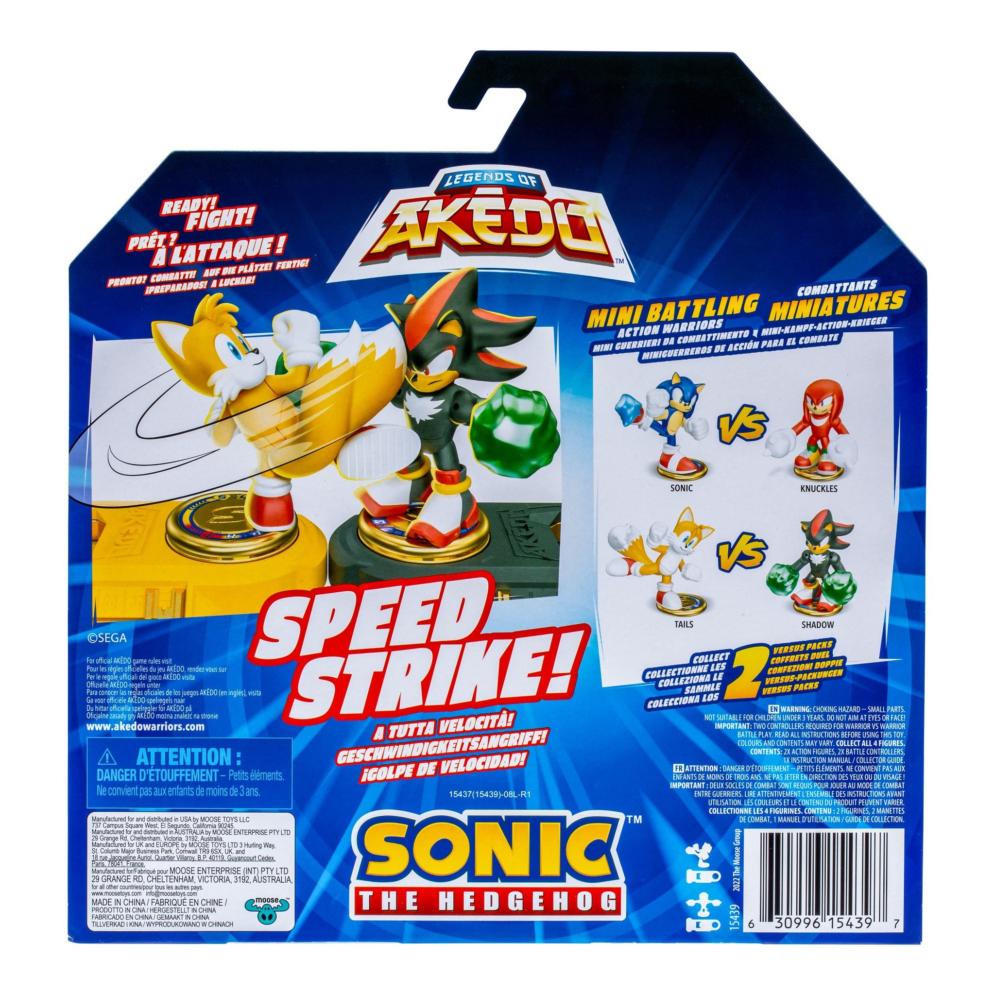 Akedo Sonic S1 Exclusive Tails vs Shadow Versus Pack