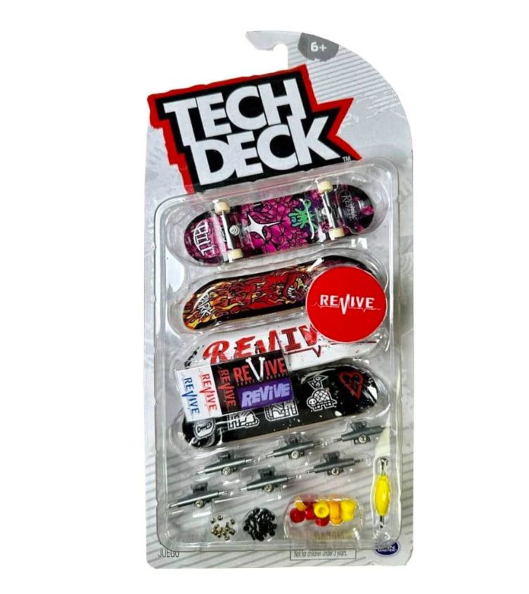 Tech Deck Ultra Dlx 4-Pack Fingerboards - Revive | Great Deal for Skate Enthusiasts