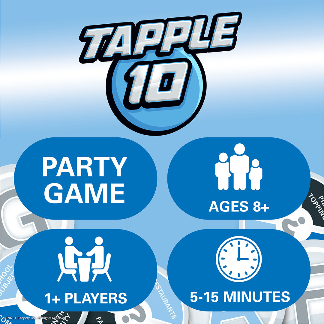 Tapple 10: 10 Fun and Challenging Word Games for Family and Friends - Perfect for On-the-Go!