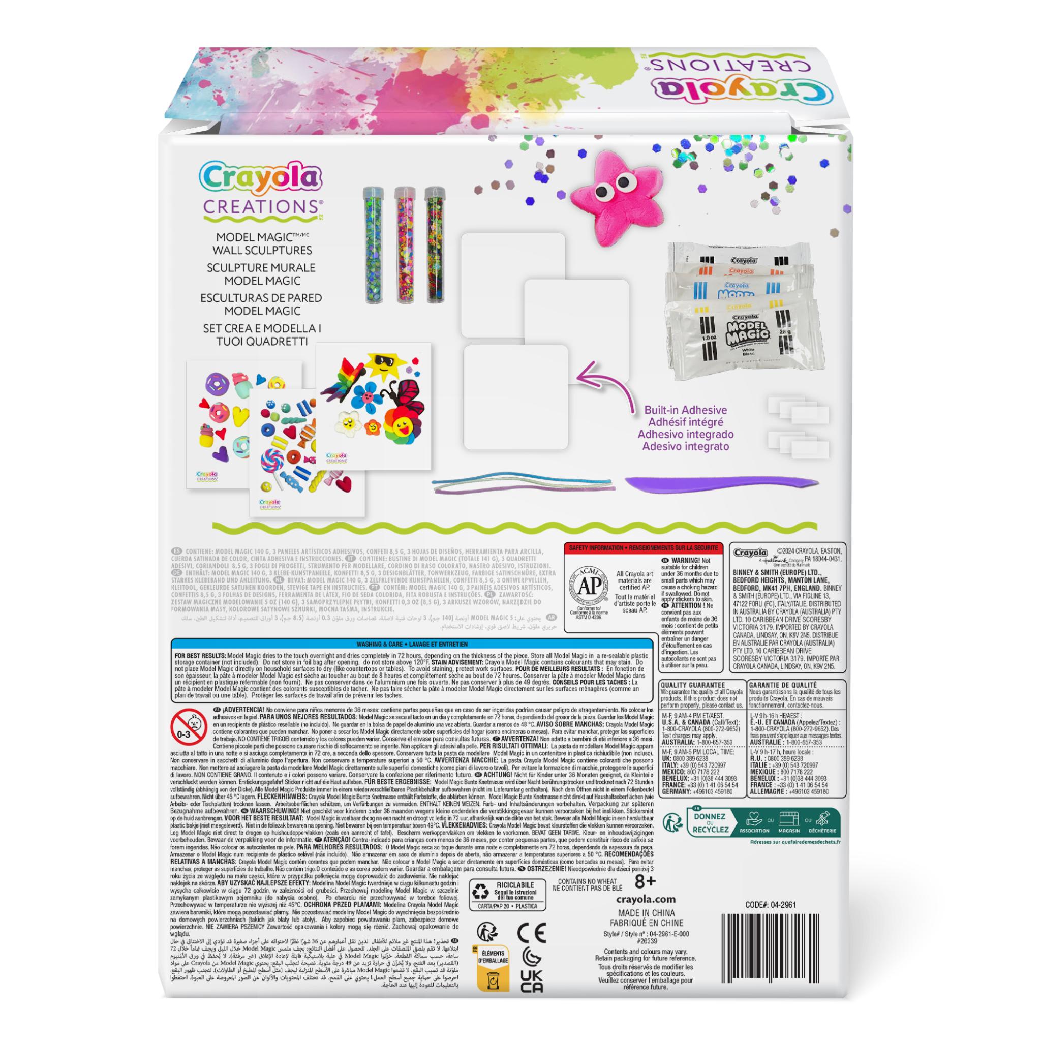 Crayola Model Magic Wall Sculptures Kit - Create Colorful Wall Art!