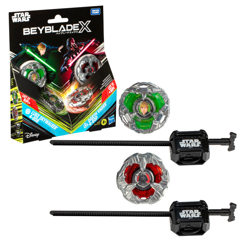 Hot! Beyblade X Star Wars: Luke Skywalker & Darth Vader Set