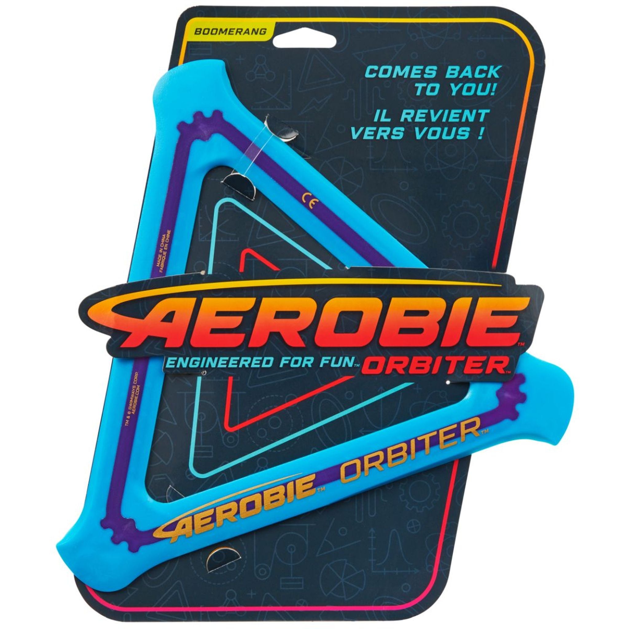 Hot! Aerobie Blue Orbiter Boomerang