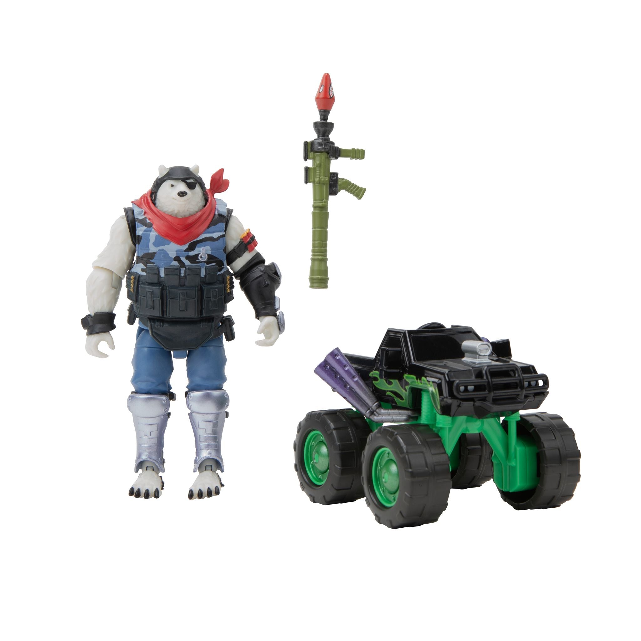 Hot Deal! Fortnite Emote Action Figure Pack with Polar Patroller and Lil Monster