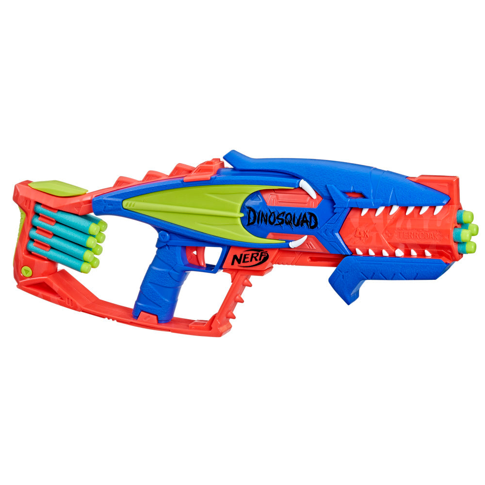 Hot Sale! Nerf DinoSquad Terrodak Dinosaur-Themed Foam Dart Blaster for Kids