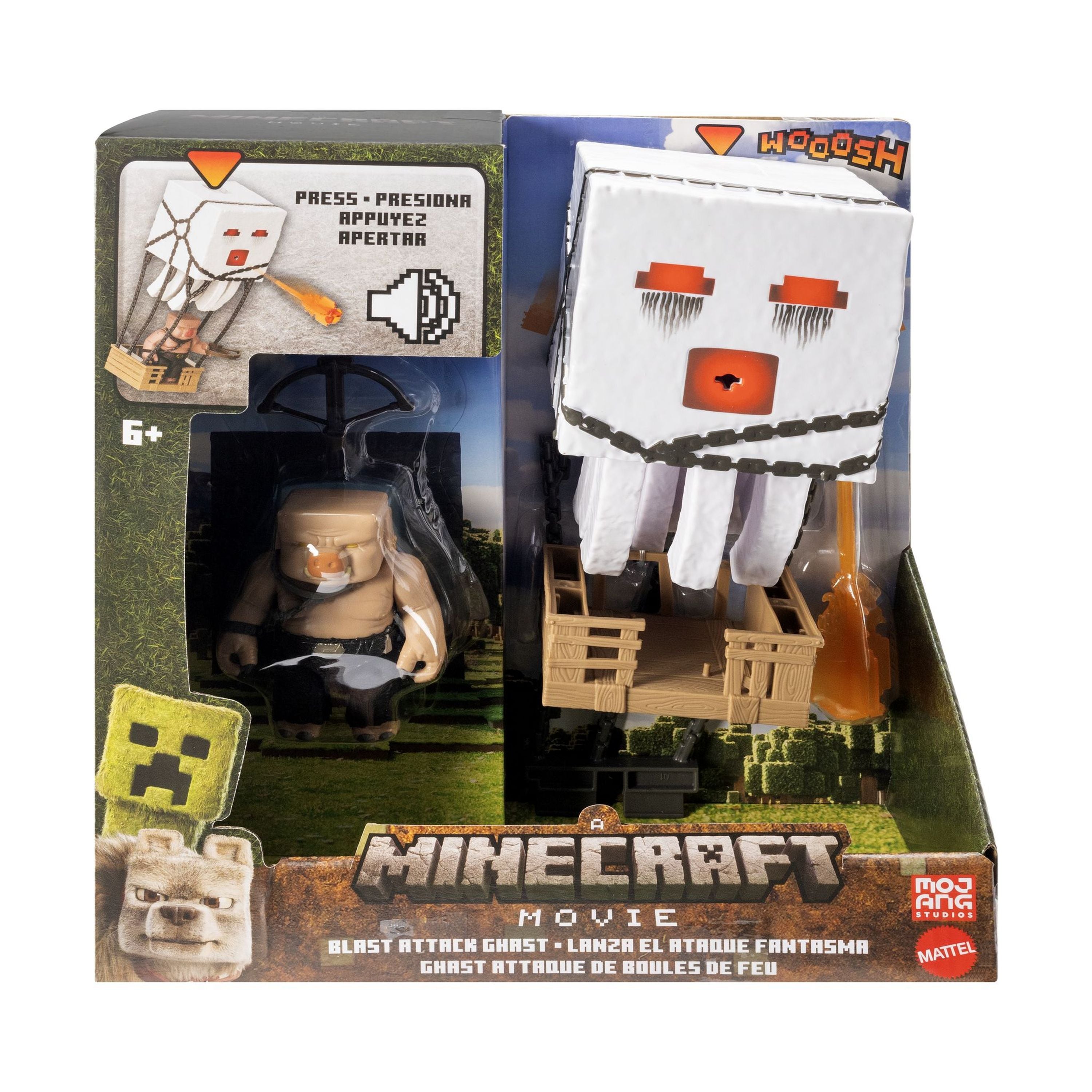 Hot! Minecraft Movie Blast Attack Ghast Action Figure Set