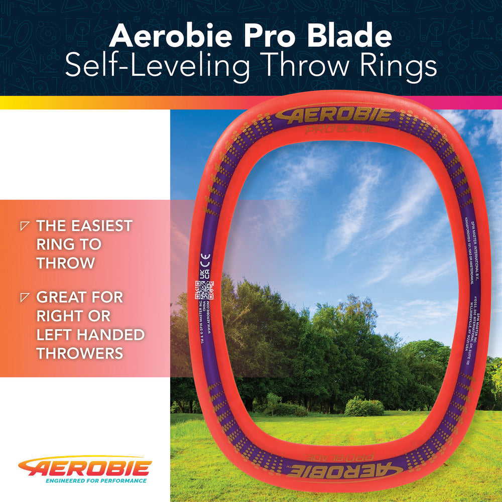 Hot Deal! Aerobie Red Pro Blade - Self - Leveling Throw Ring for All Ages
