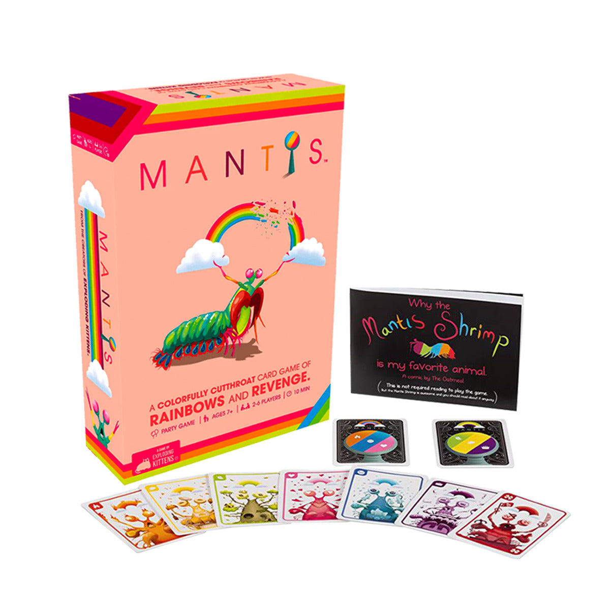 Exploding Kittens' Addictive Mantis Card Game for Ages 6 and Up