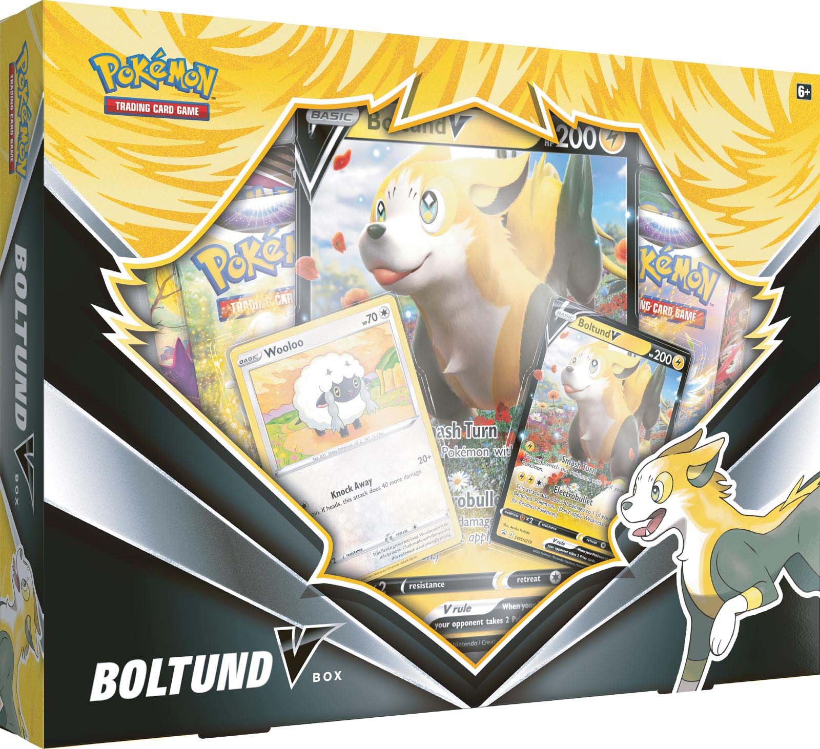 Exclusive Pokemon TCG Boltund V Premium Box Set with Booster Packs