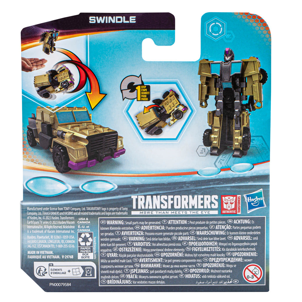 Hot! Transformers Earthspark 1-Step Flip Changer - Swindle