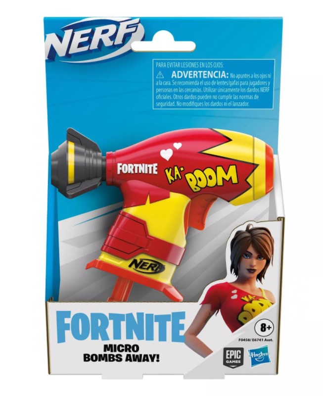 Hot Deal! Nerf Fortnite Microshots Mini Blaster - Micro Bombs Away for Indoor/Outdoor Fun