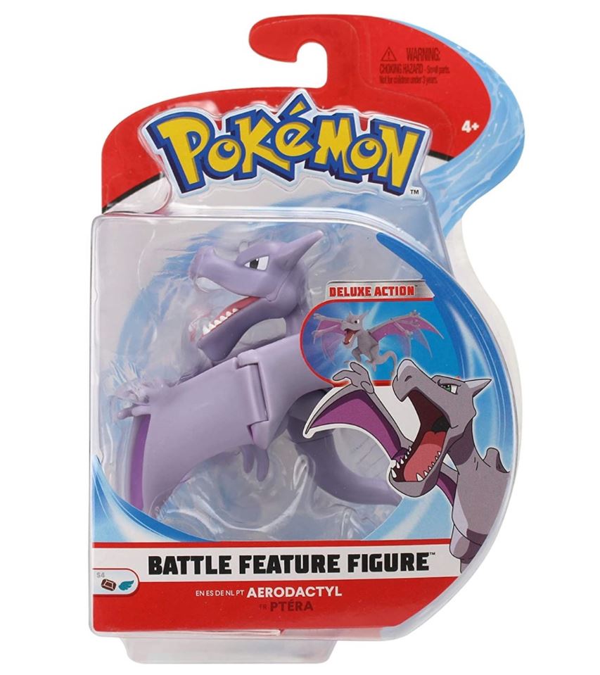 4.5 - inch Authentic Pokemon Battle Feature Figure - Aerodactyl