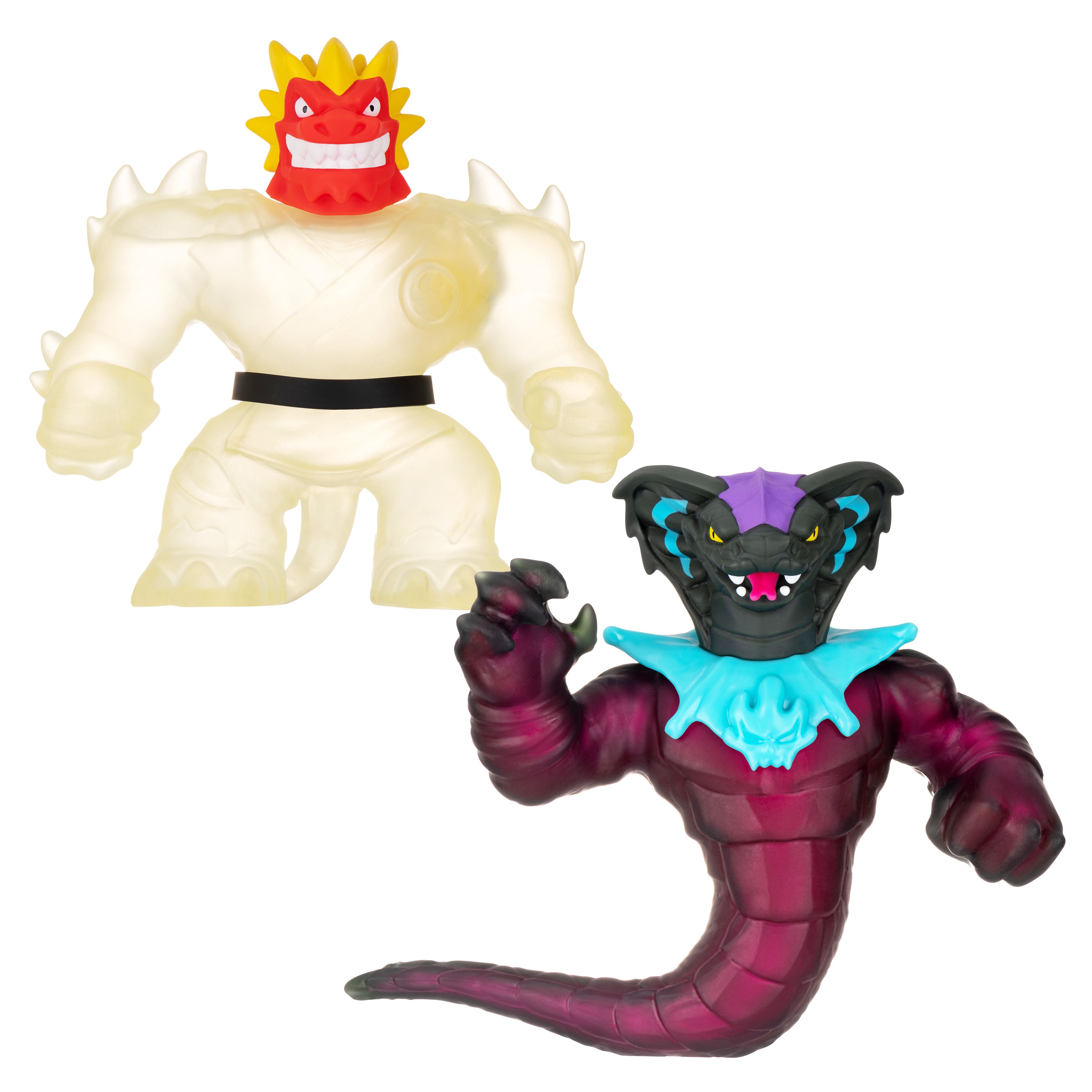 Hot Sale! Heroes Of Goo Jit Zu Season 8 Glow Shifters Versus Pack - Ultraglow Blazagon vs Shadowfang Viper