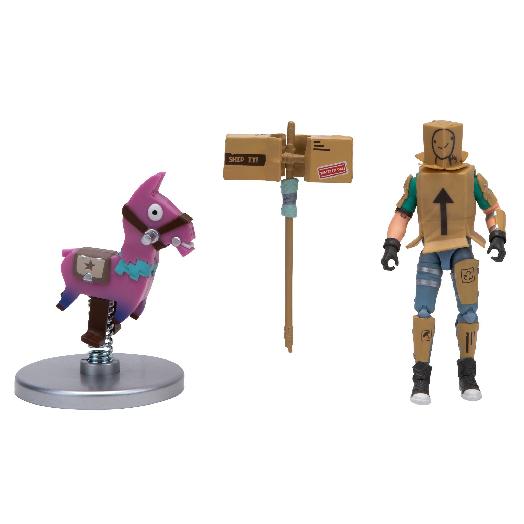Hot! Fortnite Emote Figure Pack: Boxer & Sproing