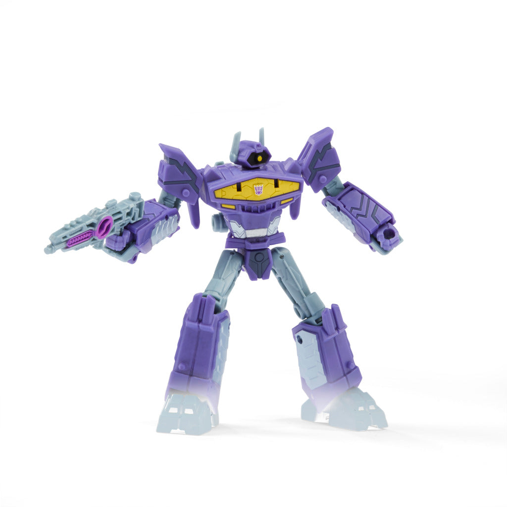 Deluxe Class Transformers Earthspark - Shockwave Toy with Build-a-Figure Piece