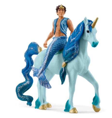 Hot Deal! Schleich Bayala's Adventurous Aryon Riding a Magical Unicorn Toy Set