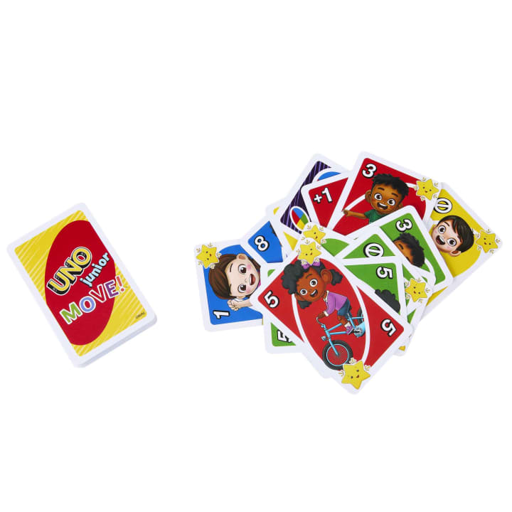 Hot Sale! UNO Junior Move Card Game for Kids and Families Aged 3+