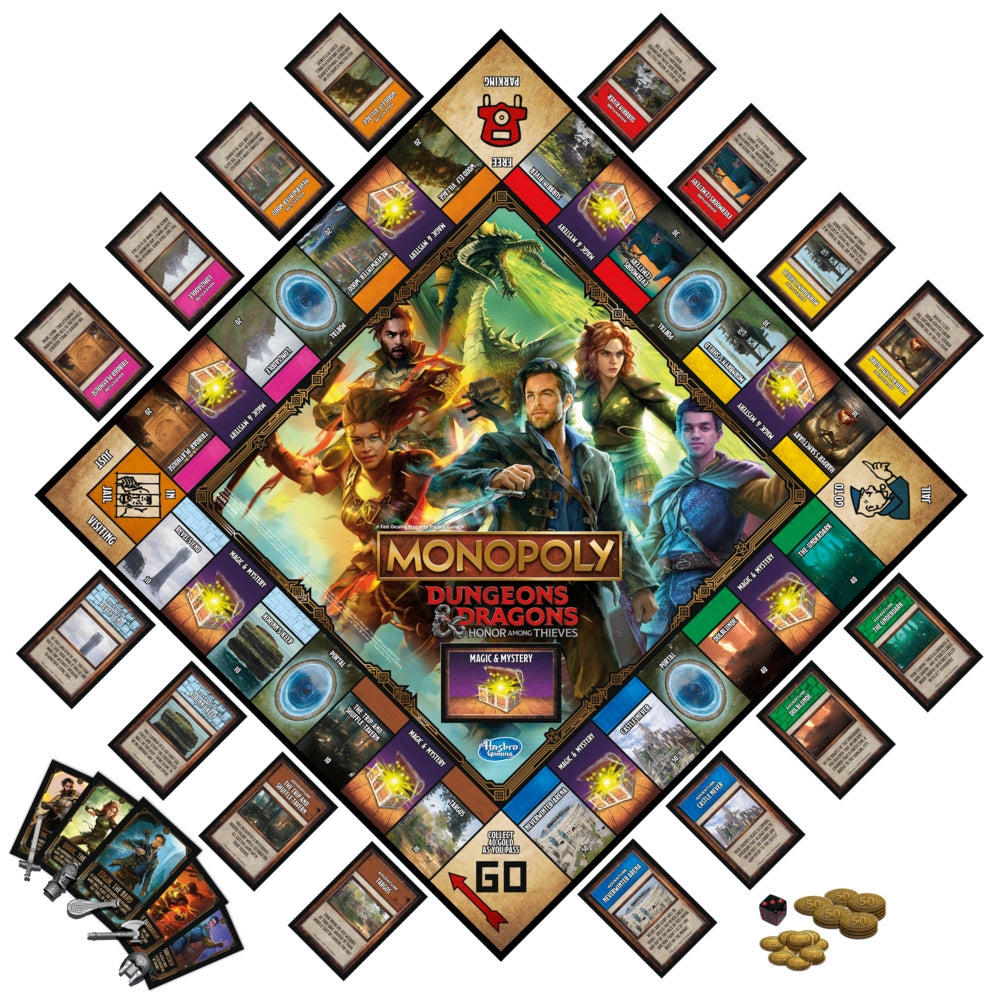 Hot! Monopoly Dungeons & Dragons Honor Among Thieves Board Game