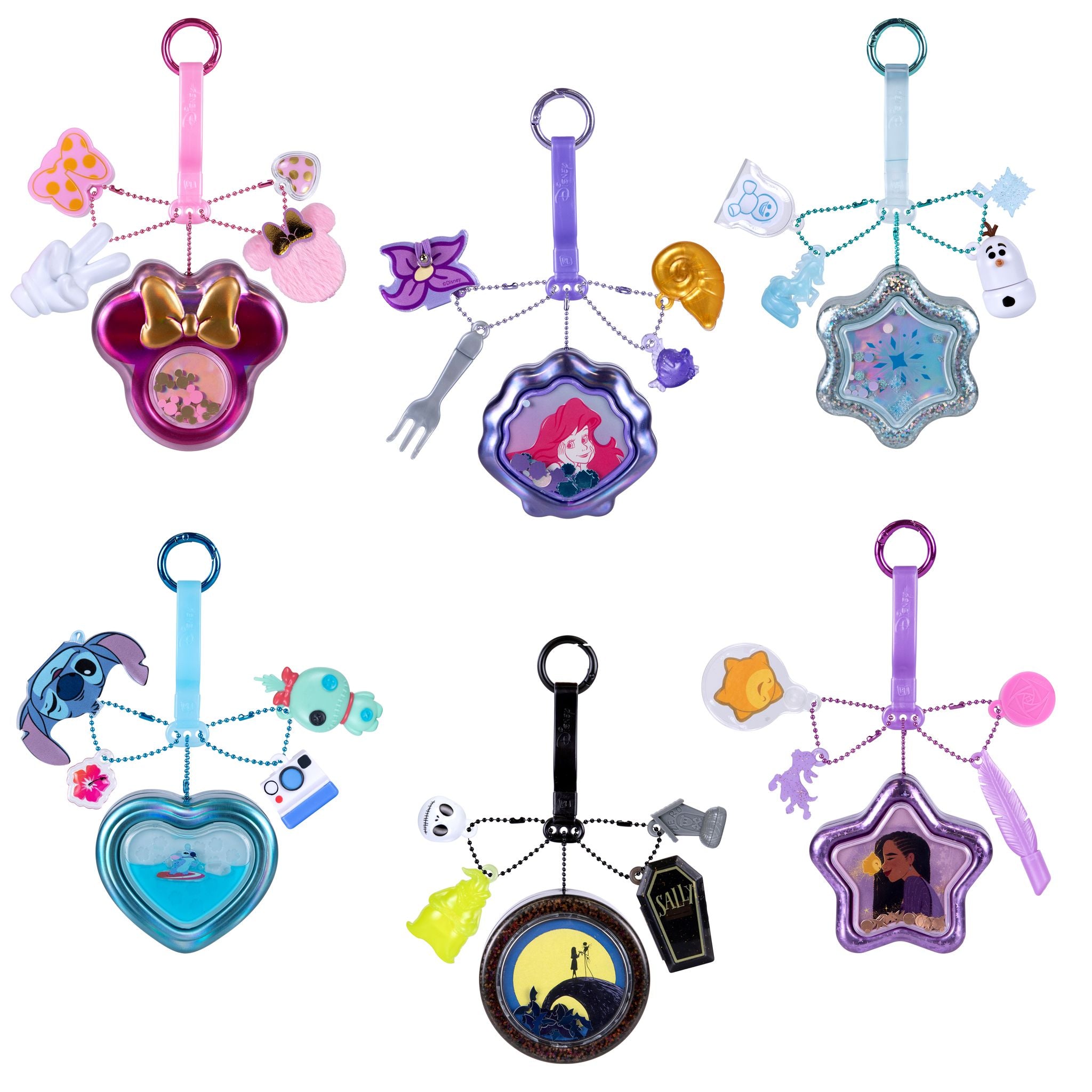 Disney Real Littles Series 7 Assorted Single - Pack Tiny Tins Keychain with Adorable Charms
