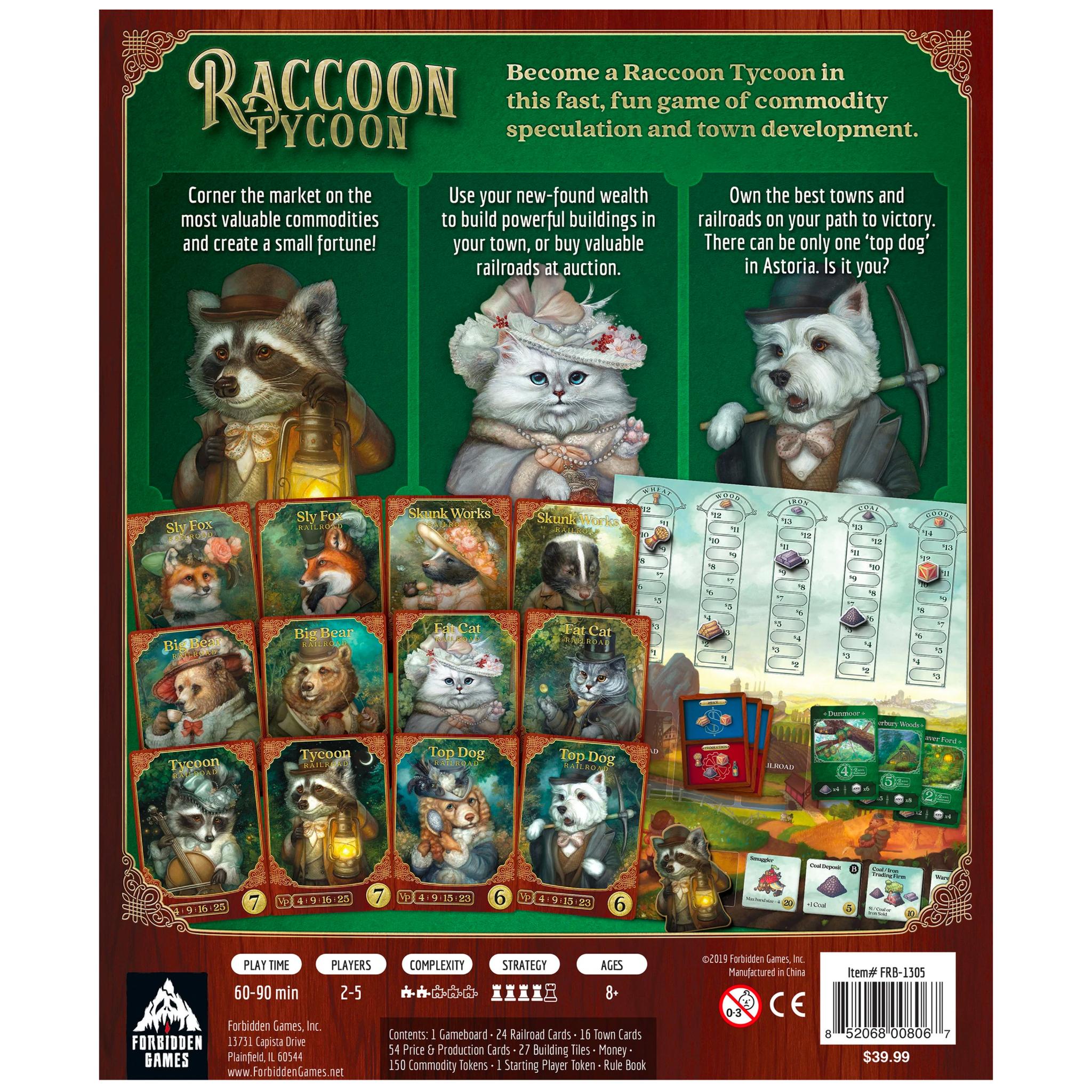 U GAMES: Hot Sale - Racoon Tycoon Business Strategy Board Game