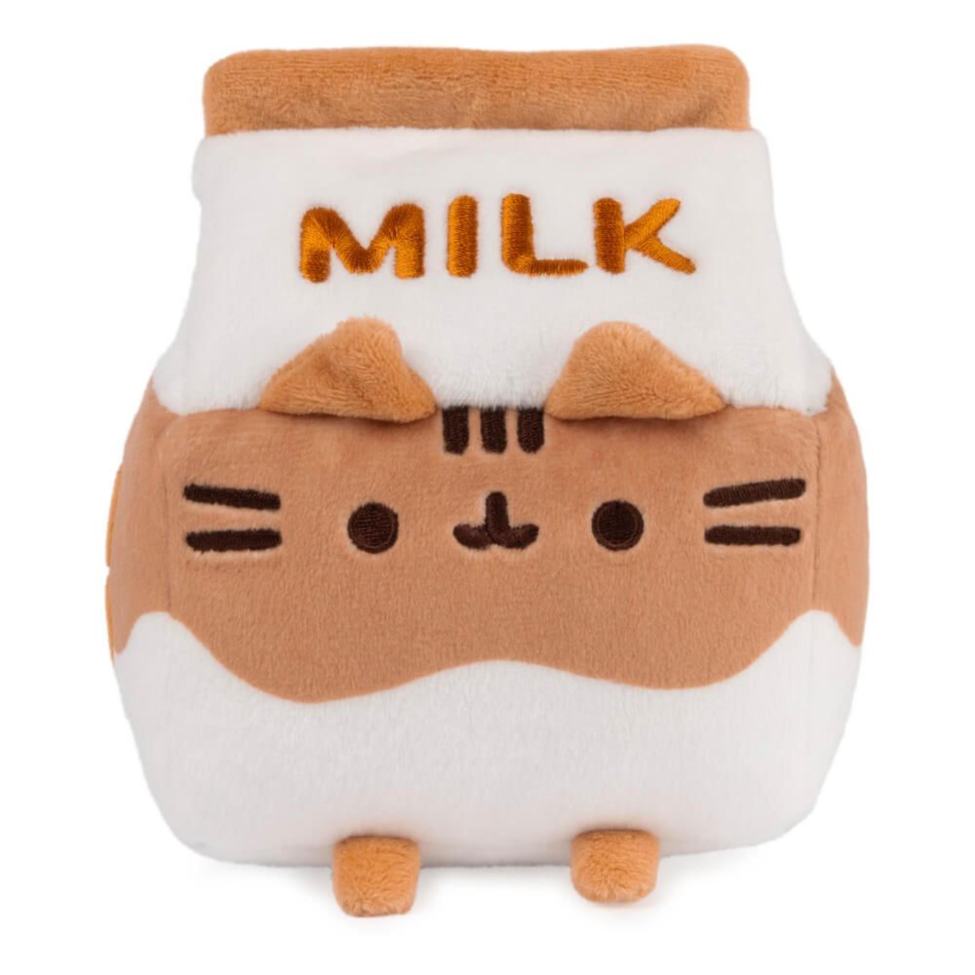 Hot Sale! 12cm Pusheen Plush as Chocolate Milk Sipping Character