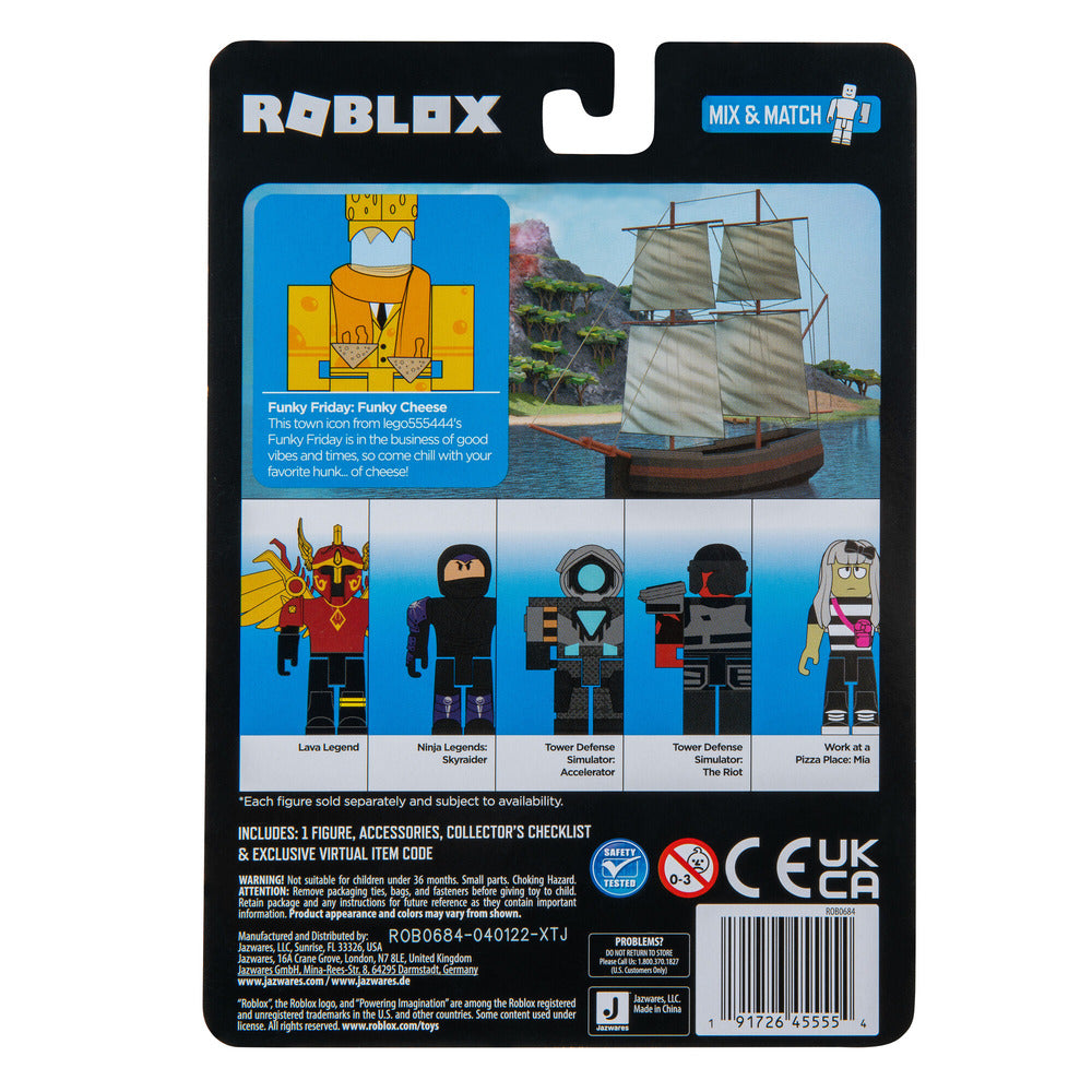 Hot Deal! Roblox Core Figure Pack - Funky Friday's Funky Cheese Collection