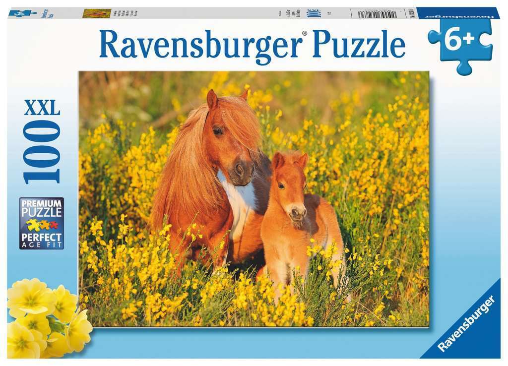 Ravensburger 100-Piece Shetland Ponies Puzzle - Fun for Pony Fans
