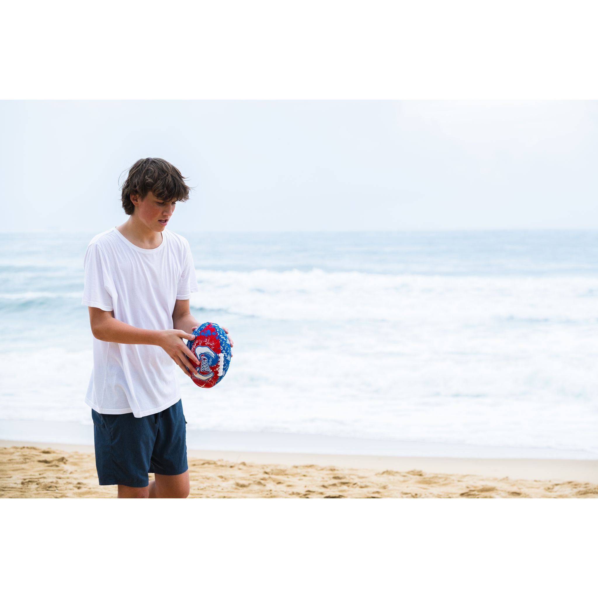 Hot Sale! 9-Inch Cooee Red Neoprene Football for Kids of All Ages