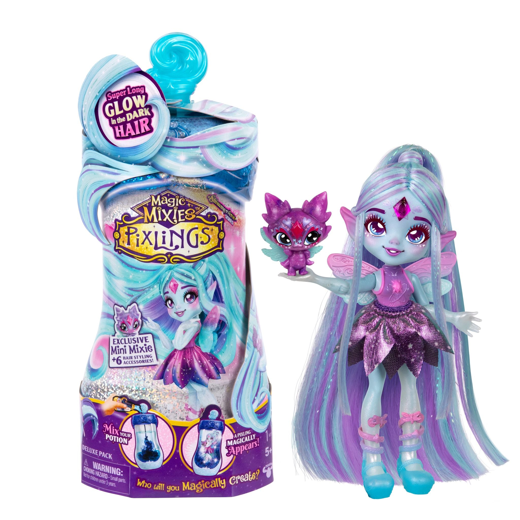 Hot! Magic Mixies Pixlings Deluxe Pack - Flyt The Dragonfly Pixling