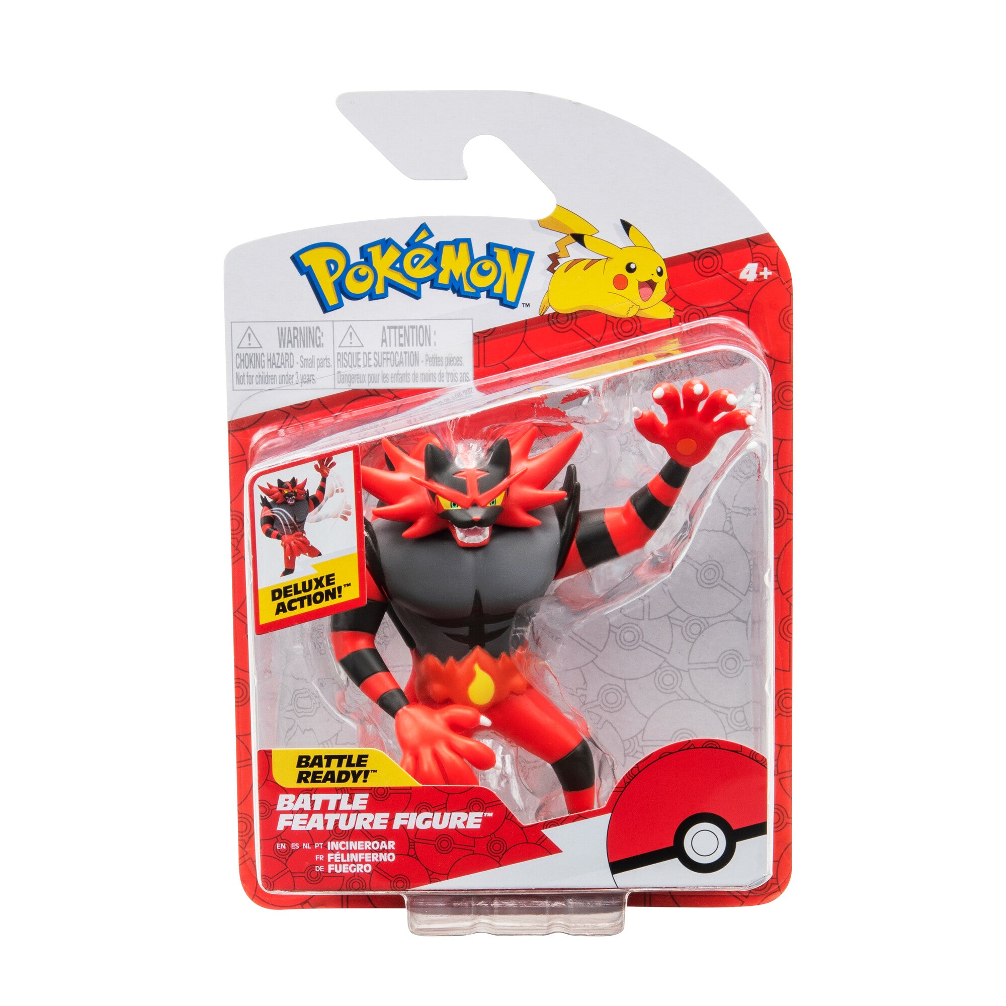 4.5 - inch In - scale Authentic Pokemon Battle Figure - Incineroar