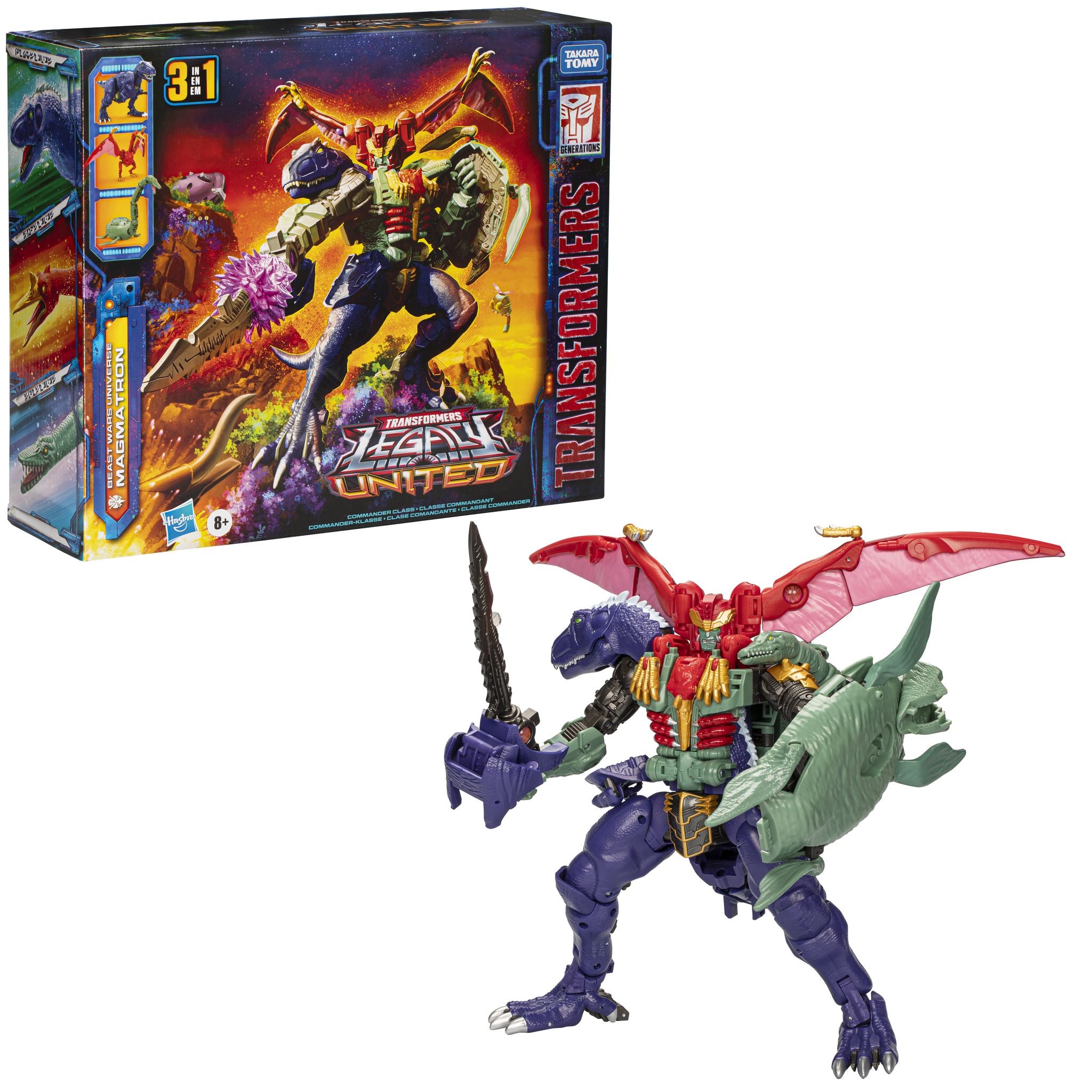 Transformers Legacy United Commander Class Beast Wars Magmatron: 3 - in - 1 Convertible Toy
