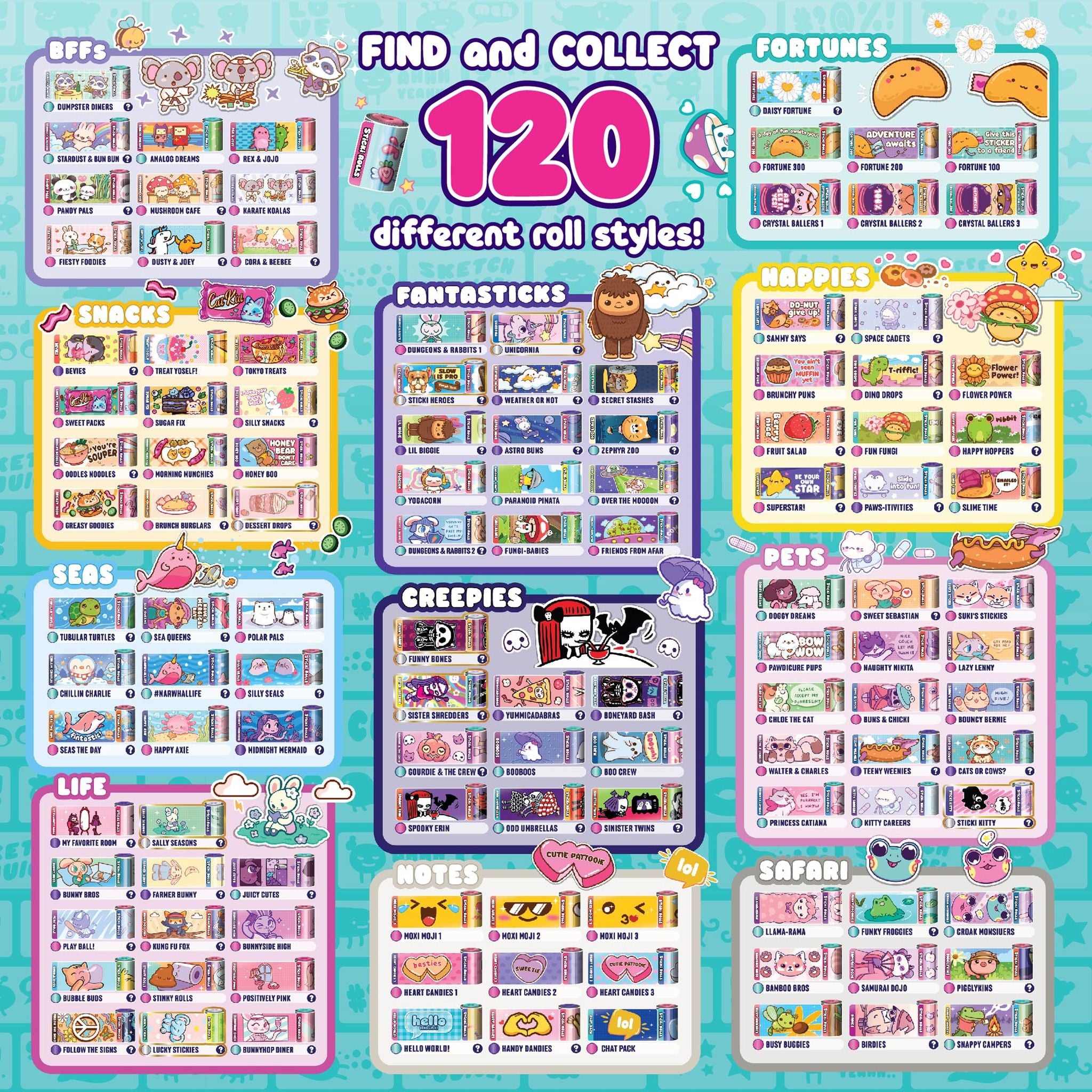 Sticki Rolls DIY Holographic Jewellery Kit with Kawaii Stickers