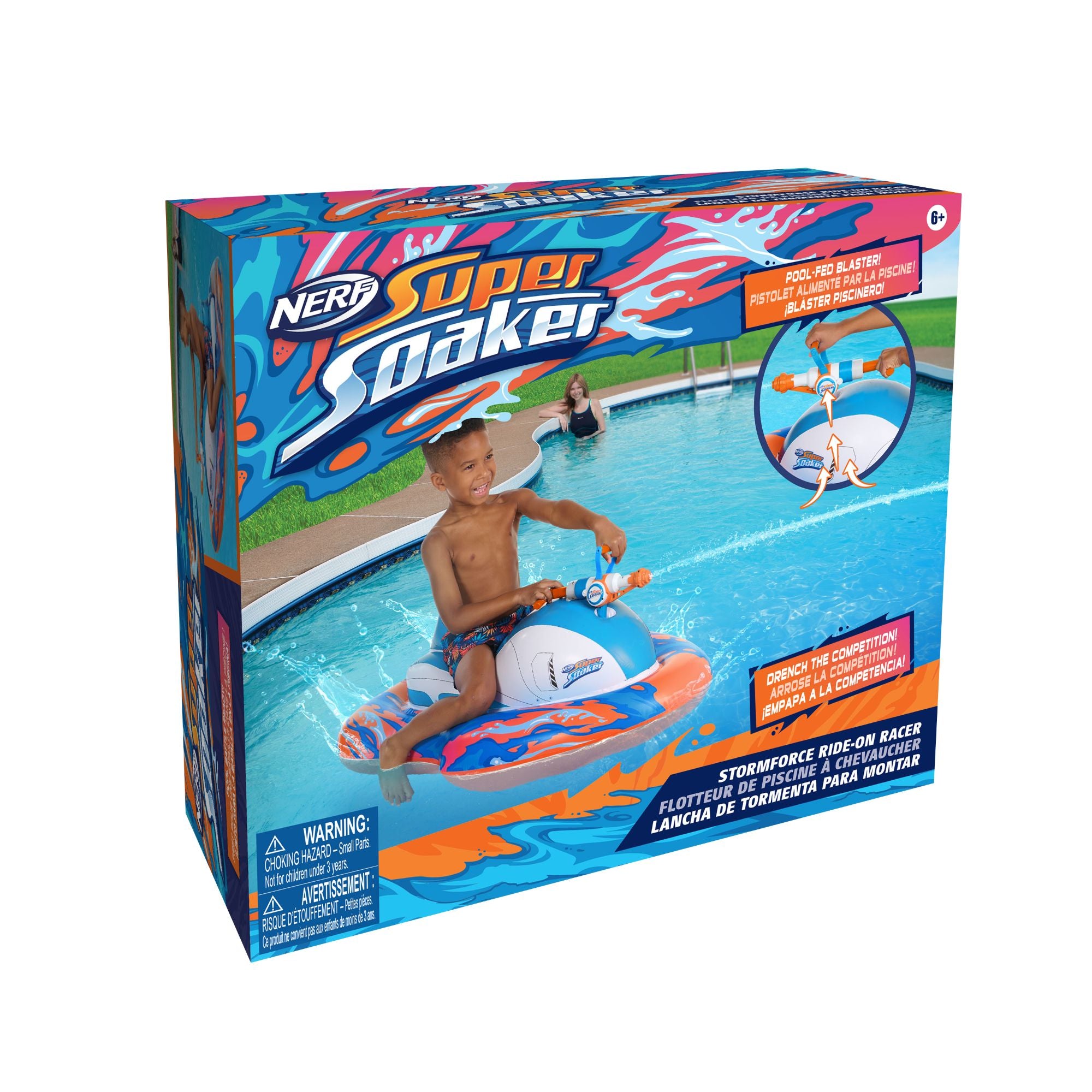 Hot Sale! Nerf Super Soaker Megaforce Inflatable Pool Tank for Endless Water Battle Fun