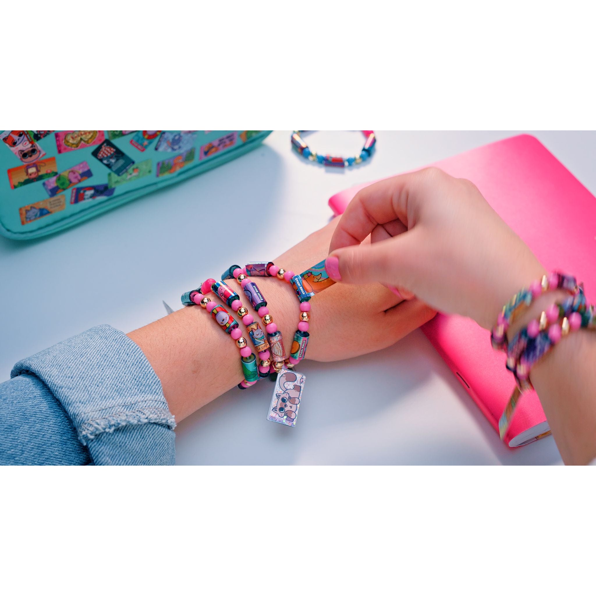 Sticki Rolls DIY Holographic Jewellery Kit with Kawaii Stickers