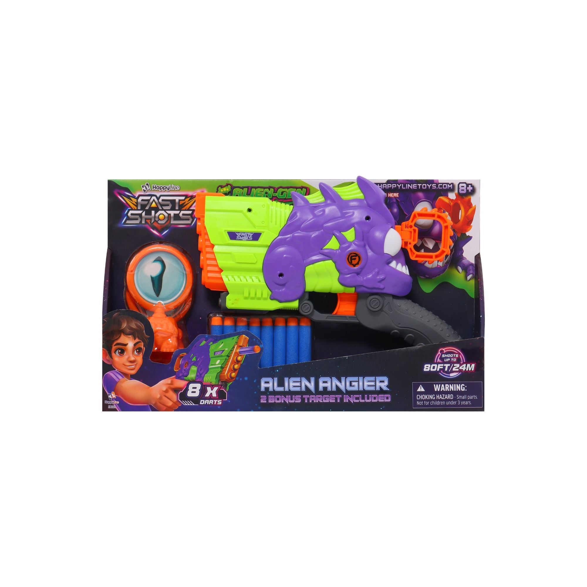 Fast Shots Alien Gen Alien Angler Dart Blaster - High - Powered Indoor/Outdoor Fun