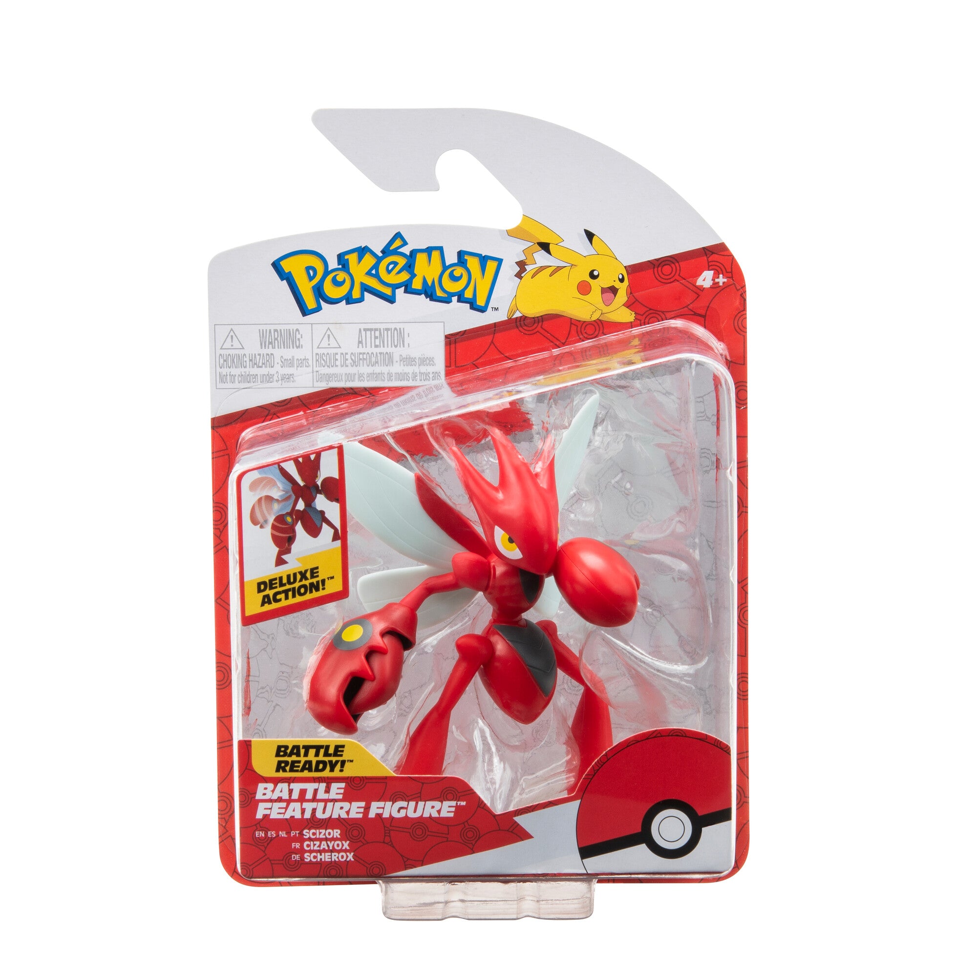 4.5 - inch Authentic Pokemon Battle Feature Figure - Scizor
