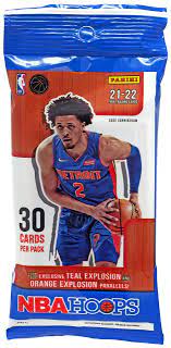 2021 - 22 Panini NBA Hoops Basketball Trading Card Set of 30 Packs