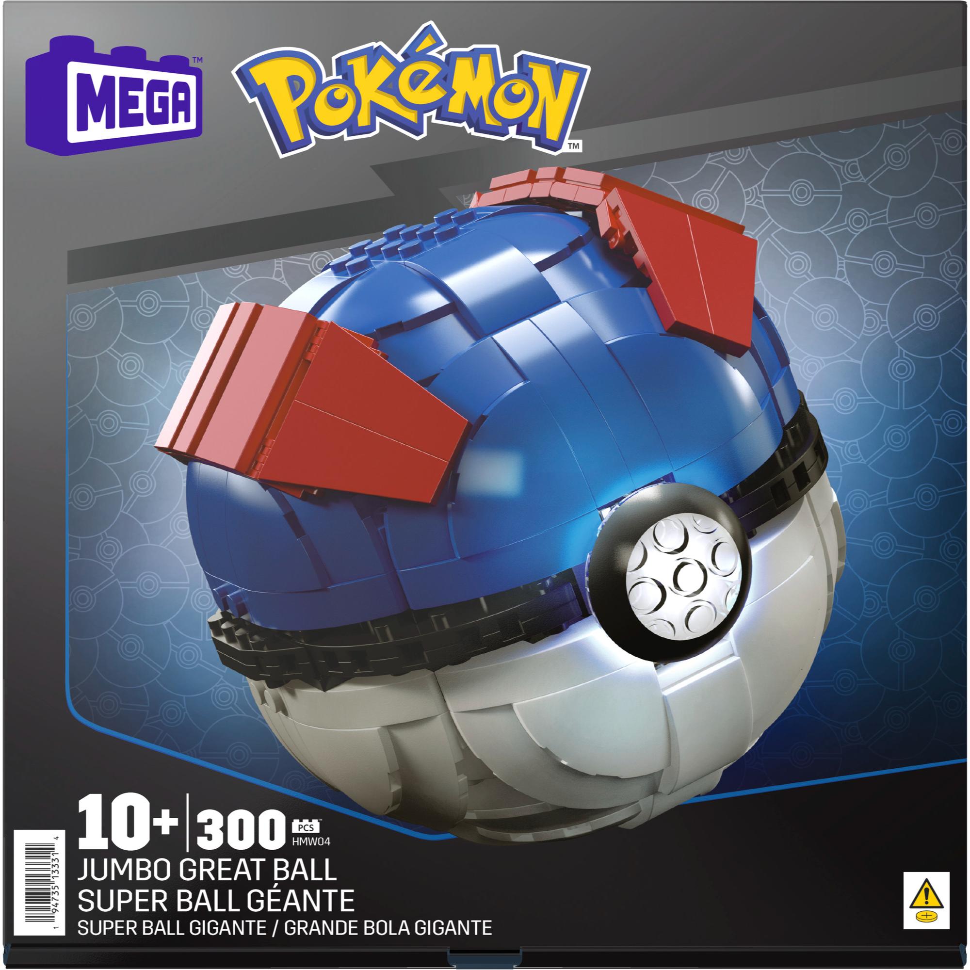 Gigantic Authentic MEGA Pokémon Jumbo Great Ball Building Set